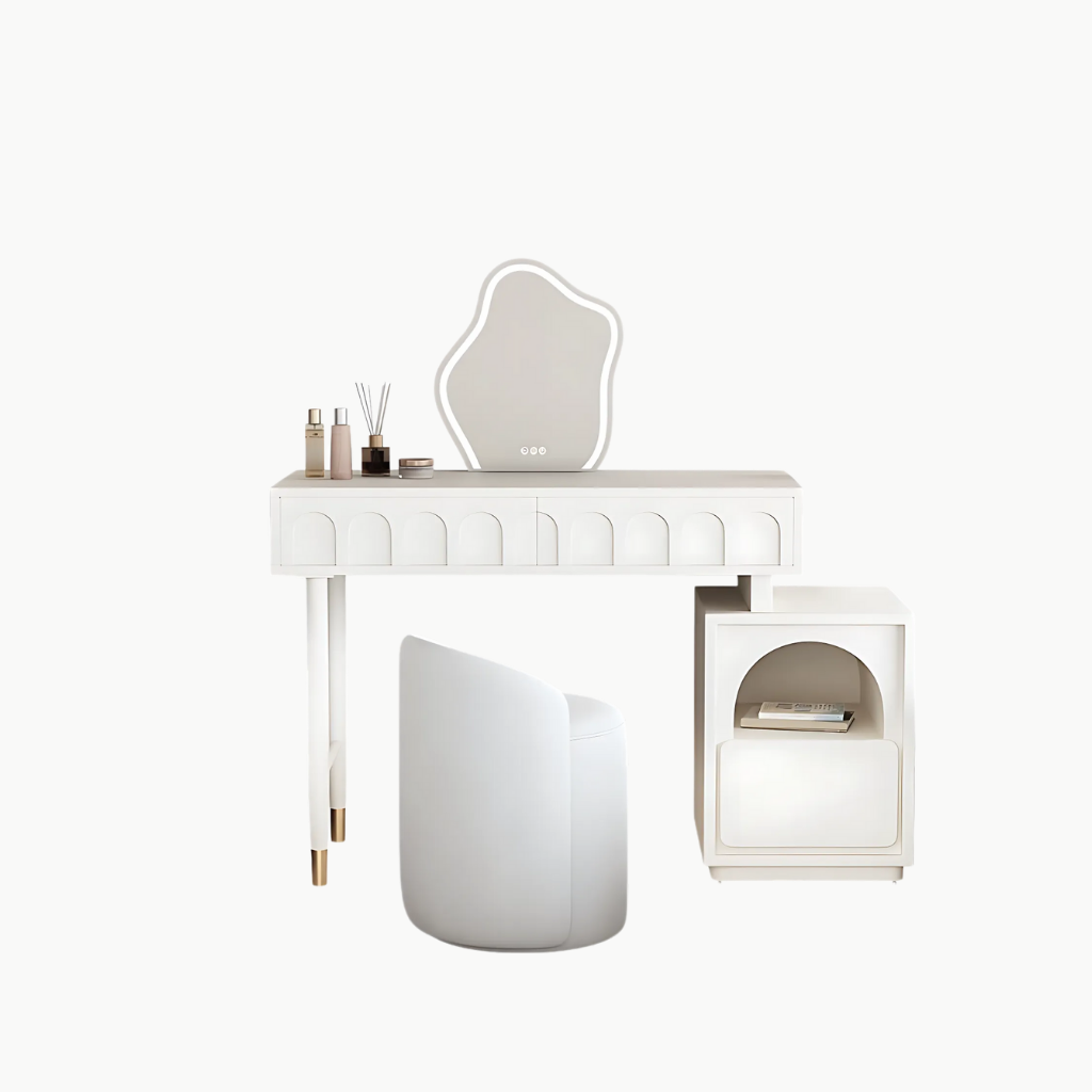 LAYLA, BTD_006, Bàn trang điểm nhỏ gọn hiện đại, 100x40x75cm, MDF phủ sơn 2K, Nội thất Nhà Trên Cao