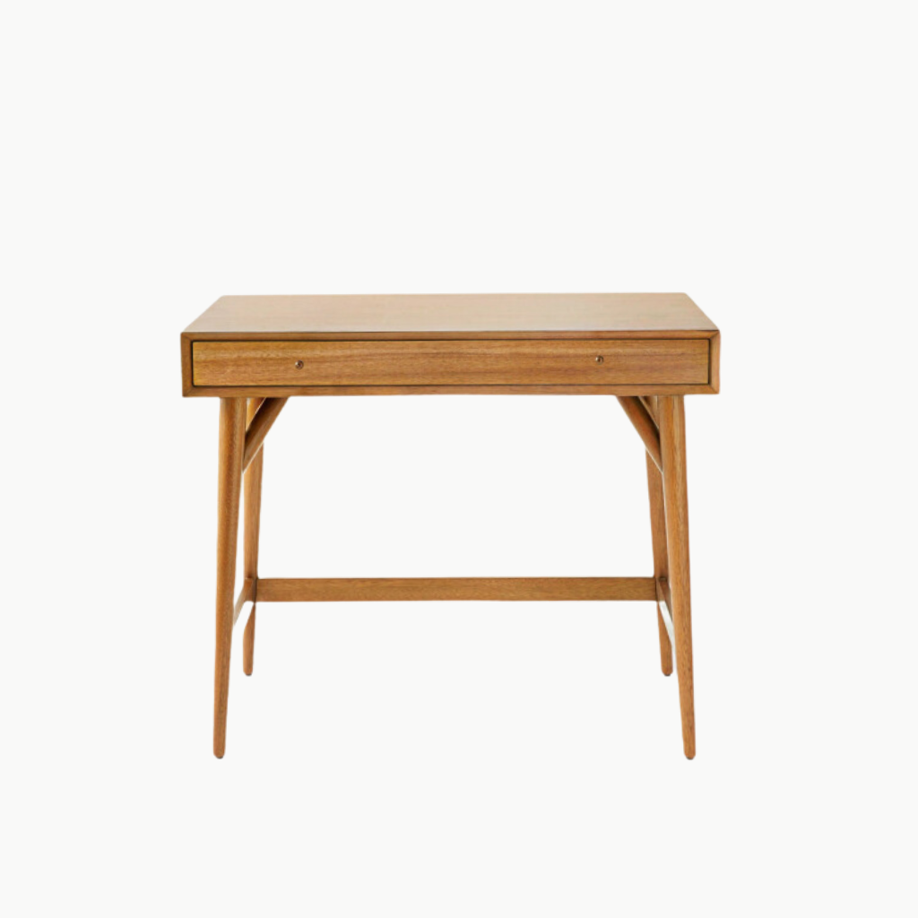 POE, BTD_022, Bàn trang điểm hiện đại, 100x40x75cm, Plywood phủ Veneer, Nội thất Nhà Trên Cao