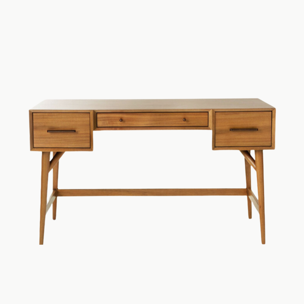 POE, BTD_023, Bàn trang điểm sang trọng, 120x40x75cm, Plywood phủ Veneer, Nội thất Nhà Trên Cao