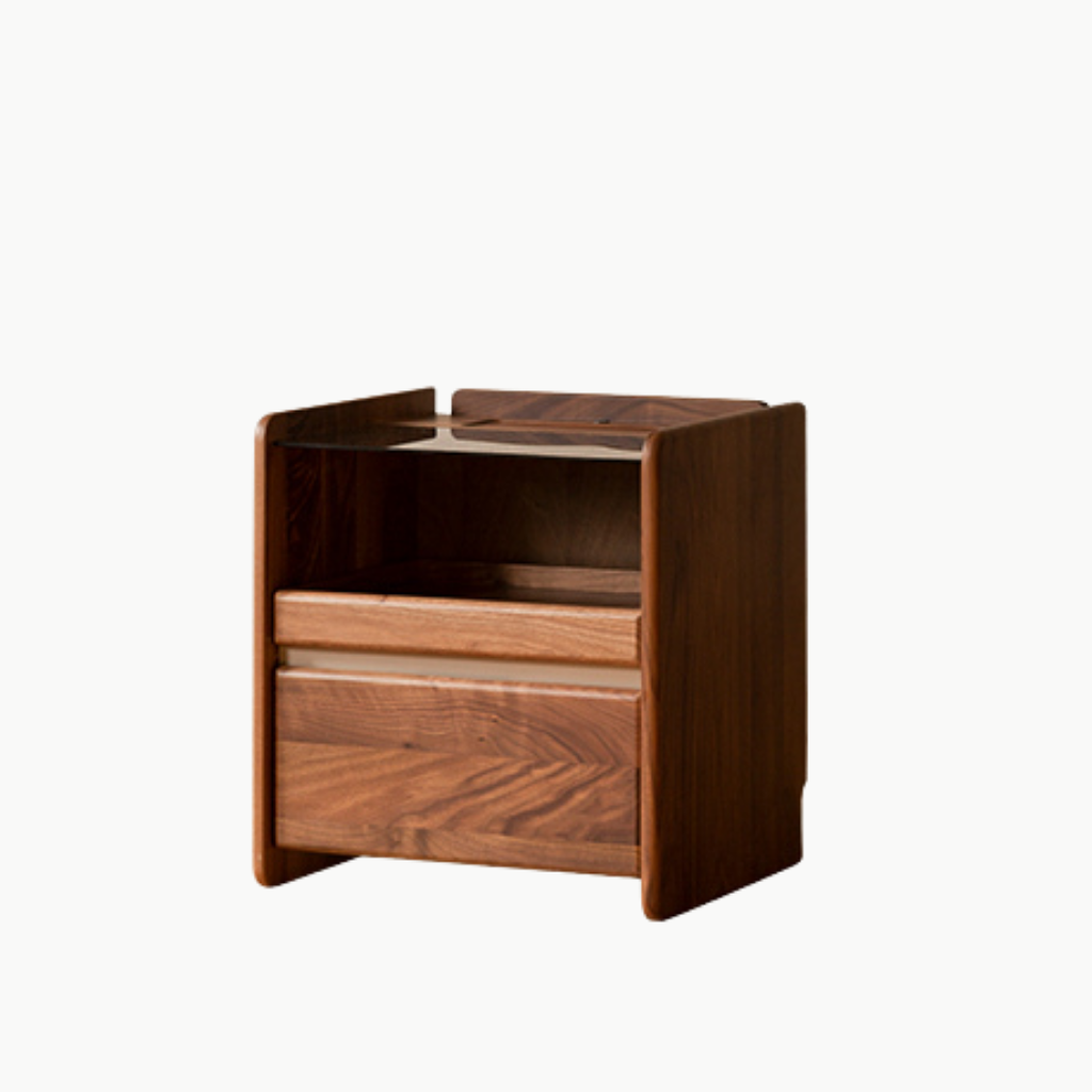 SOLIN, TDG_009, Tủ đầu giường sang trọng, 45x40x50cm, Plywood phủ Veneer, Nội thất Nhà trên cao