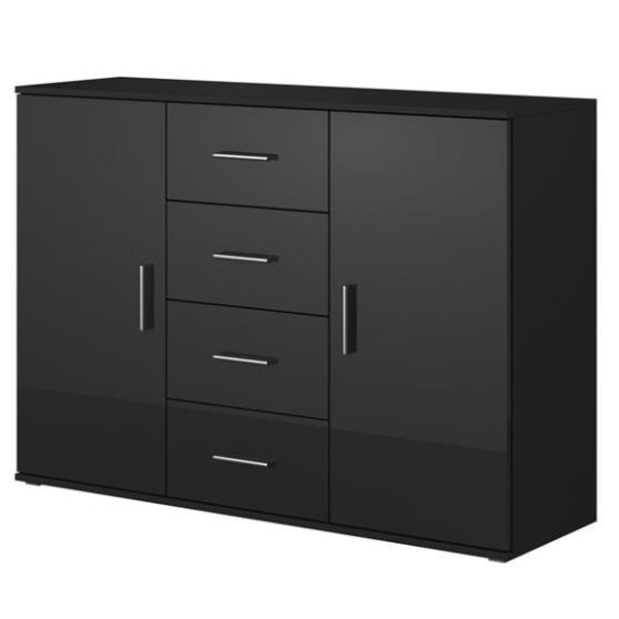 KAYLE, Tủ lưu trữ đồ dùng 2 gian 5 ngăn kéo, CAB_172, 132x38x92cm, Nội thất Nhà trên cao