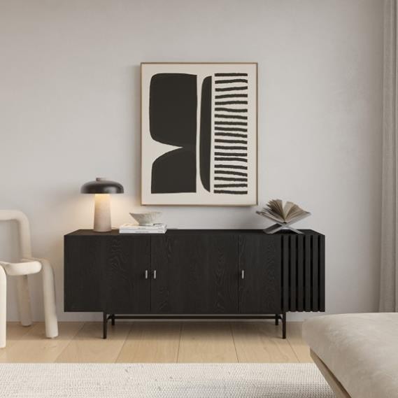 RASU, Kệ Tivi đa năng 3 cánh mở, TVC_029, 160x40x65cm, Nội thất Nhà trên cao