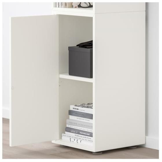 NIOSK, Tủ lưu trữ 3 tầng 1 cánh, CAB_214, 35x35x107cm, Nội thất Nhà trên cao