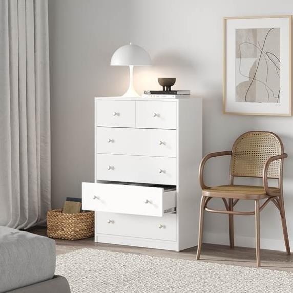 GUIL, Tủ đựng đồ dùng 5 tầng 6 ngăn kéo, CAB_147, 72x35x108cm, Nội thất Nhà trên cao
