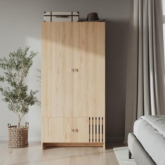 RASU, Tủ quần áo phong cách hiện đại, WAR_045, 90x60x180cm, tủ đựng quần áo Nhà trên cao