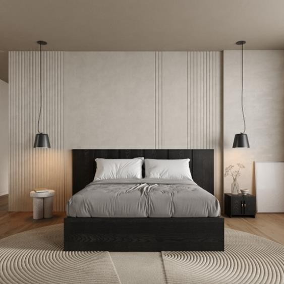 ESTELLIA, Giường ngủ hiện đại, BFR_007, 207x160x110cm, Nội thất Nhà trên cao