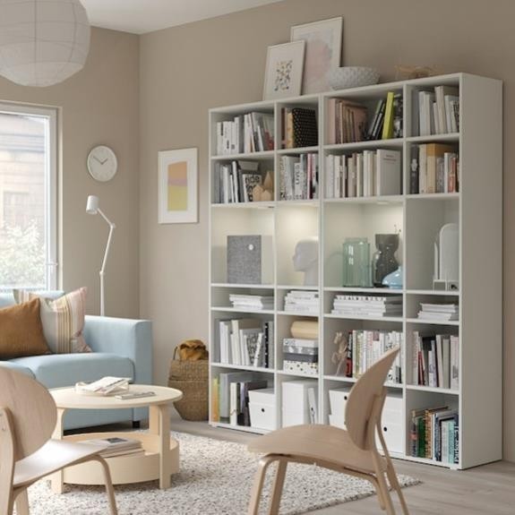 SOSA, COMBO 2 Kệ sách 6 tầng 2 gian, DSH_085, 190x37x200cm, Nội thất Nhà trên cao
