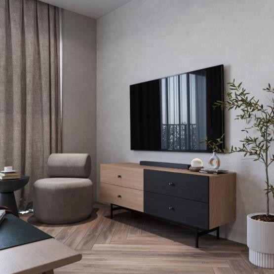CORO, Kệ tivi, kệ để đồ, TVC_037, 140x40x58cm, Nội thất Nhà trên cao
