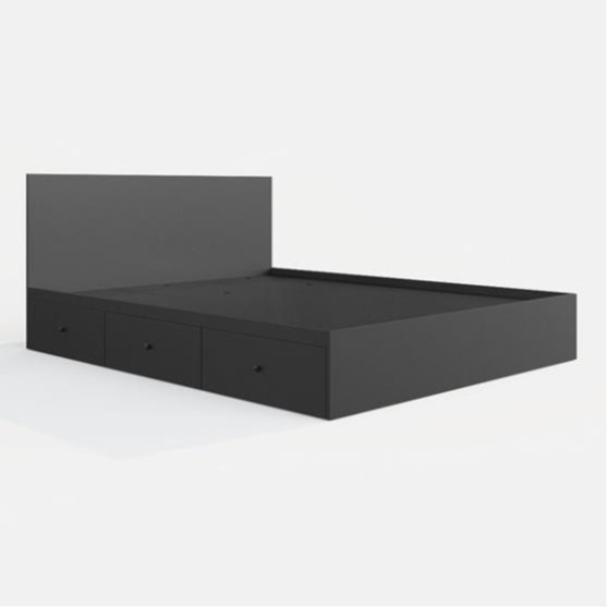 JESSIE, Giường ngủ 3 hộc tủ kéo phong cách hiện đại, BFR_015, 203x80cm, Nội thất Nhà trên cao