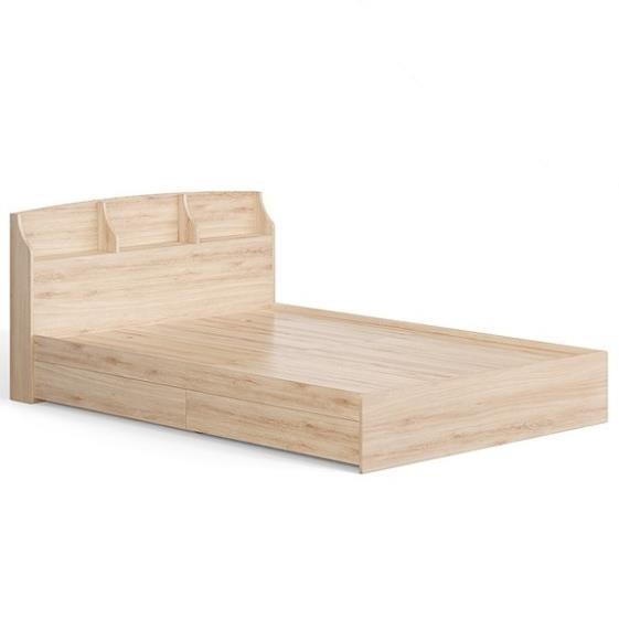 WINDEE, Giường ngủ 4 ngăn tủ kéo kèm kệ đầu giường, BFR_041, 217x82cm, Nội thất Nhà trên cao