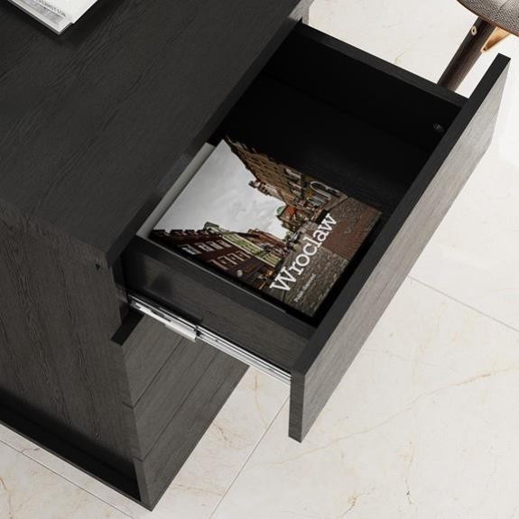 GRANLA, Bàn làm việc, bàn học, 1 bên tủ, DES_010, 150x50x76cm, Nội thất Nhà trên cao