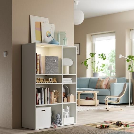SOSA, Kệ sách 2 gian 4 tầng, CAB_249, 95x37x140cm, Nội thất Nhà trên cao