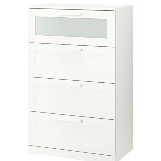 KAYLE, Tủ đựng đồ dùng tân cổ điển 4 ngăn, CAB_175, 78x46x124cm, Nội thất Nhà trên cao