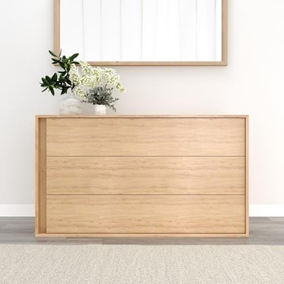 BIOBA, Tủ 3 tầng mở hông, CAB_068, 135x58x77cm, Nội thất Nhà trên cao