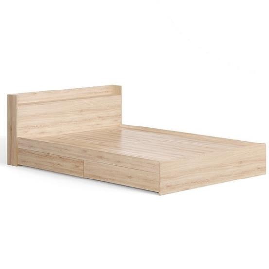 WINDEE, Giường ngủ 4 ngăn kéo kèm kệ đầu giường, BFR_035, 217x72cm, Nội thất Nhà trên cao