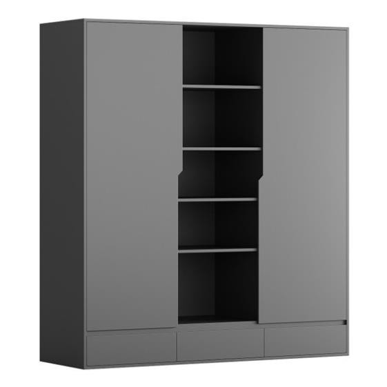 DORO, Tủ quần áo lưu trữ đồ, WAR_015, 180x59x200cm, tủ đựng quần áo Nhà trên cao