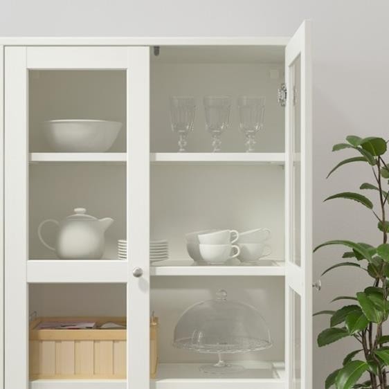 BOHO, COMBO 2 kệ để đồ cửa kính kèm Kệ tivi, CAB_056, 322x47x212cm, Nội thất Nhà trên cao