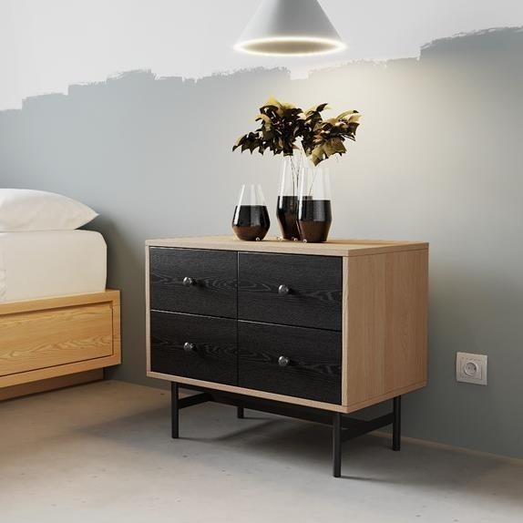 CHOBE, Tủ đầu giường, tủ trưng bày, TAB_047, 70x40x58cm, Nội thất Nhà trên cao