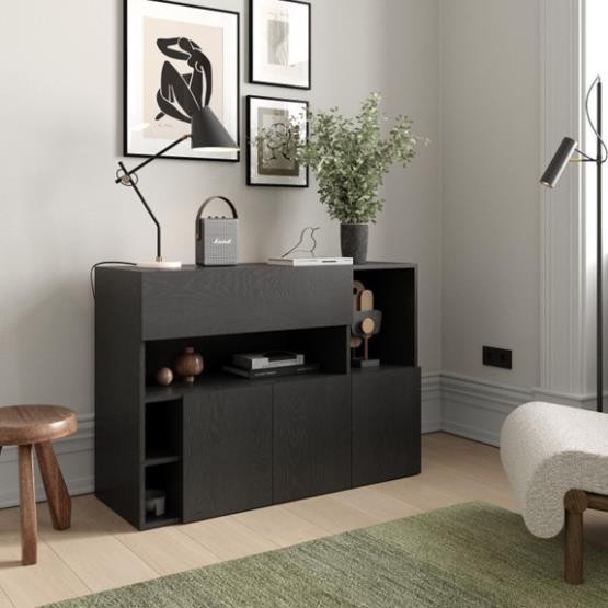 PARL, Tủ trưng bày, lưu trữ, CAB_230, 120x45x85cm, Nội thất Nhà trên cao