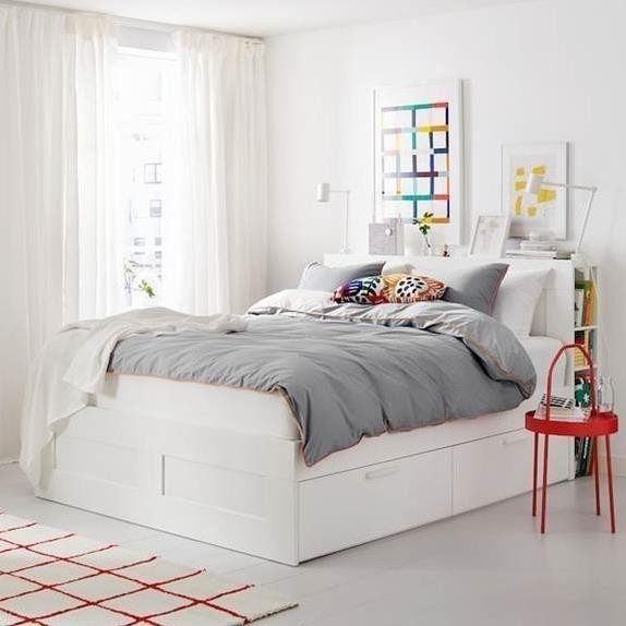 KAYLE, Giường ngủ tân cổ điển 4 hộc tủ, BFR_017, 232x111cm, Nội thất Nhà trên cao