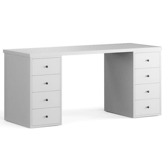 JESSIE, Bàn làm việc 2 tủ ngăn kéo, DES_011, 140x60x75cm, Nội thất Nhà trên cao