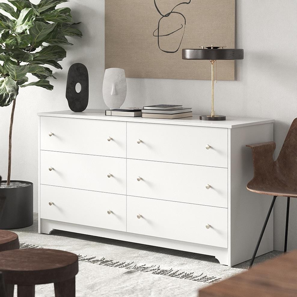 OIM, Tủ đựng đồ tân cổ điển 3 tầng 6 ngăn, CAB_151, 150x50x79cm, Nội thất Nhà trên cao
