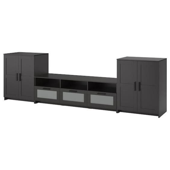 KAYLE, Bộ đôi tủ 3 tầng kết hợp Kệ tivi 3 hộc kéo, TVC_017, 336x41x95cm, Nội thất Nhà trên cao