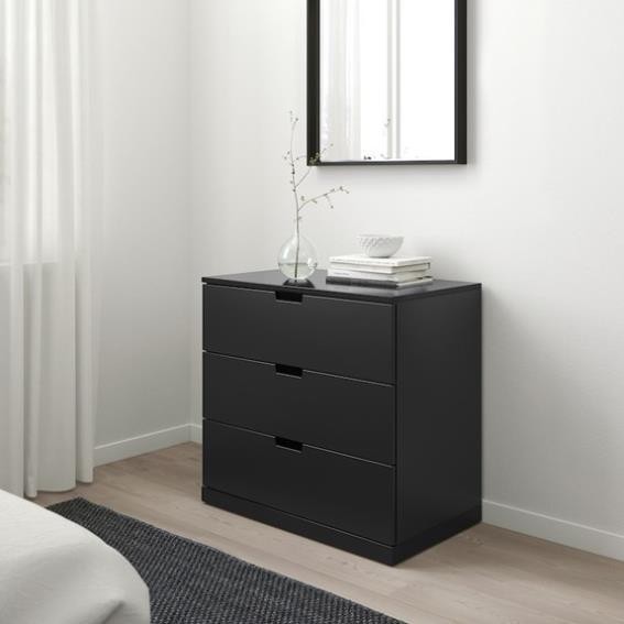 BANODAL, Tủ đựng đồ lưu trữ 3 tầng, CAB_029, 80x47x76cm, Nội thất Nhà trên cao