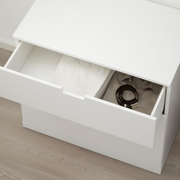 BANODAL, Tủ đựng đồ lưu trữ 3 tầng, CAB_029, 80x47x76cm, Nội thất Nhà trên cao