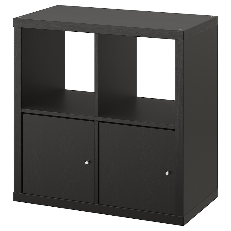 FELLY, Kệ sách 2x2 kèm 2 ô cửa, DSH_031, 75x38x75cm, Nội thất Nhà trên cao