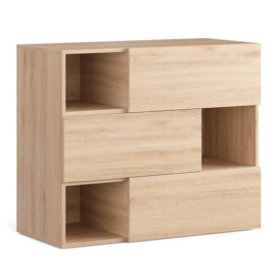 NAVE, Tủ lưu trữ đồ dùng 3 tầng, CAB_200, 100x45x84cm, Nội thất Nhà trên cao