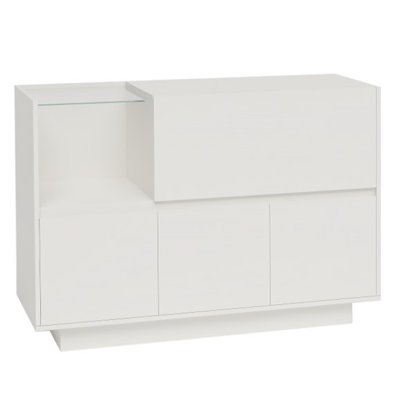 NOA, Tủ trưng bày đồ dùng 4 ngăn kéo, CAB_218, 137x45x94cm, Nội thất Nhà trên cao