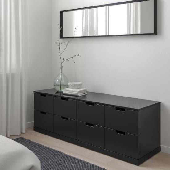 BANODAL, Tủ đựng đồ lưu trữ 2 tầng 8 ngăn, CAB_027, 160x47x53cm, Nội thất Nhà trên cao