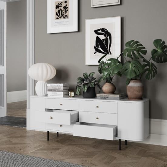 SELLA, Tủ trang trí, tủ lưu trữ, CAB_273, 160x40x60cm, Nội thất Nhà trên cao