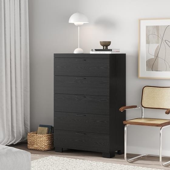 ENRI, Tủ lưu trữ đồ dùng 5 ngăn kéo, CAB_341, 78x40x120cm, Nội thất Nhà trên cao