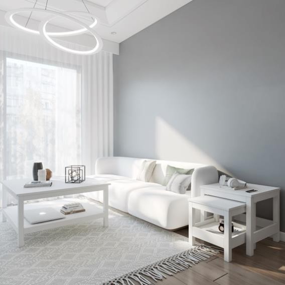 LUMI, Bàn trà phòng khách, SID_002, 90x90x46cm, Nội thất Nhà trên cao