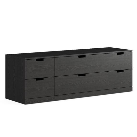 BANODAL, Tủ đựng đồ 2 tầng 6 ngăn kéo, CAB_028, 160x47x53cm, Nội thất Nhà trên cao