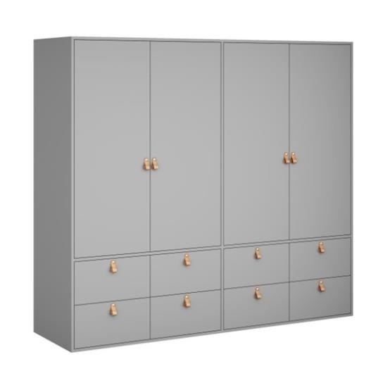 STUD, Tủ quần áo, WAR_057, 200x59x180cm, tủ đựng quần áo Nhà trên cao