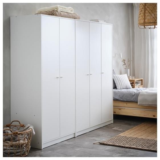 BREKA, Tủ quần áo 2 cửa mở, WAR_009, 79x55x176cm, tủ đựng quần áo Nhà trên cao