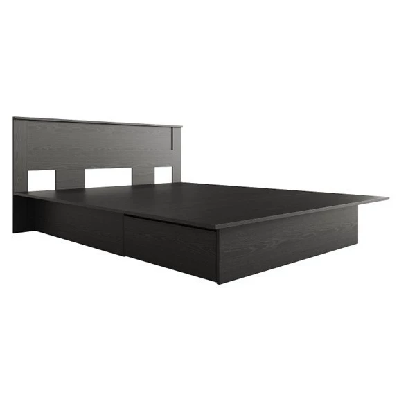 GRAM, Giường ngủ 2 hộc tủ kéo phong cách hiện đại, BFR_013, 206x85cm, Nội thất Nhà trên cao