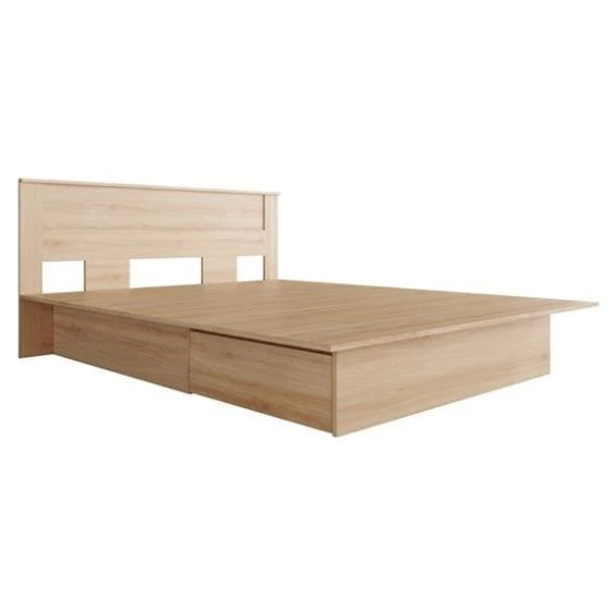 GRAM, Giường ngủ 2 hộc tủ kéo phong cách hiện đại, BFR_013, 206x85cm, Nội thất Nhà trên cao