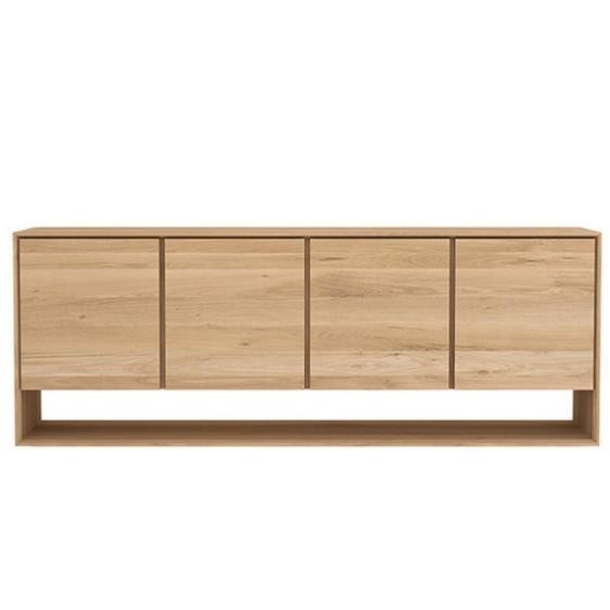 NIRDO, Tủ đựng đồ lưu trữ 4 ngăn, CAB_205, 210x45x80cm, Nội thất Nhà trên cao
