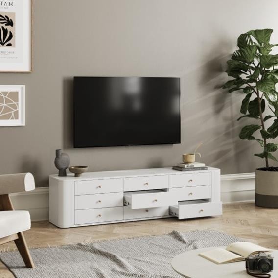 SELLA, Kệ tivi, kệ để đồ, TVC_062, 180x40x45cm, Nội thất Nhà trên cao