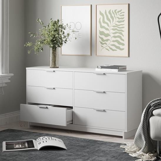 ALITE, Tủ lưu trữ 6 ngăn kéo size nhỏ Bắc Âu, CAB_269, 136x40x72cm, Nội thất Nhà trên cao