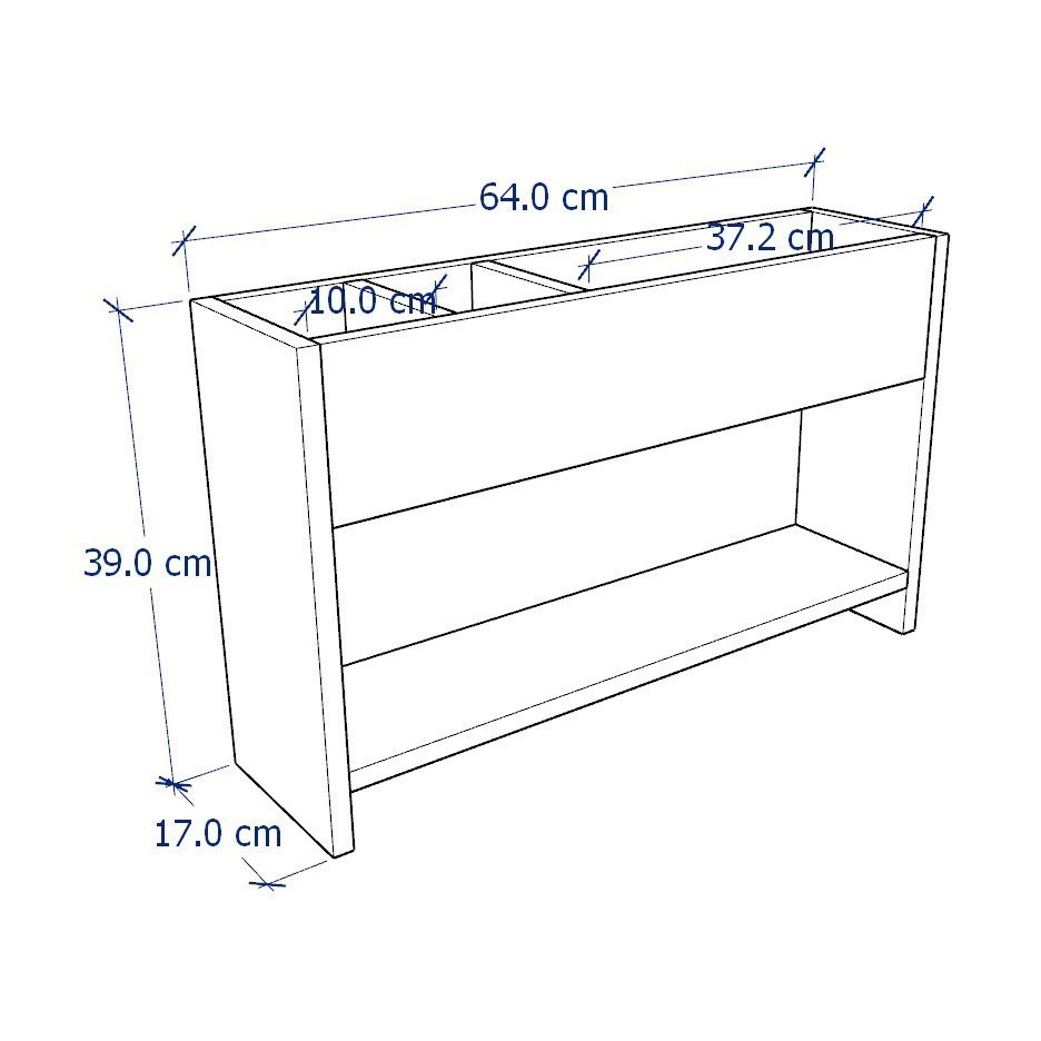 OPEAR, Kệ đựng dụng cụ học tập cho trẻ, DSH_078, 64x17x39cm, Nội thất Nhà trên cao