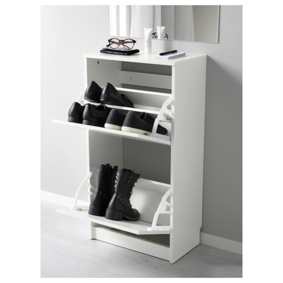 LIDA, Kệ giày đơn giản 2 tầng, SCA_020, 48x28x93cm, Nội thất Nhà trên cao