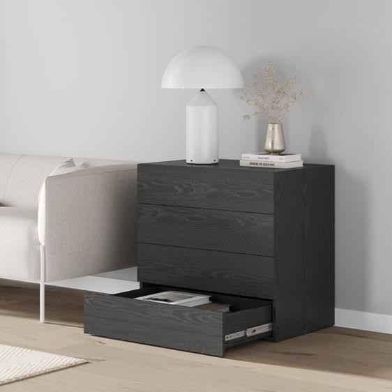 NOA, Tủ đựng đồ lưu trữ 4 ngăn kéo size lớn, CAB_220, 108x48x72cm, Nội thất Nhà trên cao