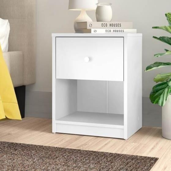 GUIL, Tủ đầu giường hiện đại 1 ngăn kéo, TAB_039, 38x37x48cm, Nội thất Nhà trên cao