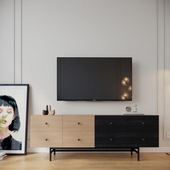 CORO, Kệ tivi, kệ để đồ, TVC_036, 160x40x58cm, Nội thất Nhà trên cao