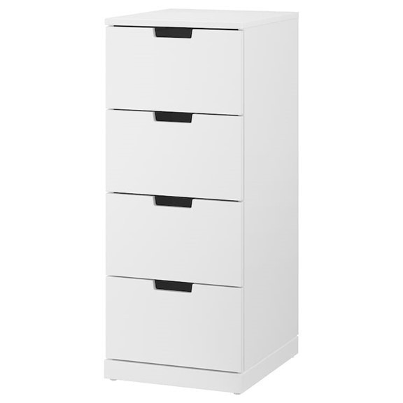 BANODAL, Tủ đựng đồ lưu trữ 4 ngăn kéo, CAB_010, 40x47x98cm, Nội thất Nhà trên cao